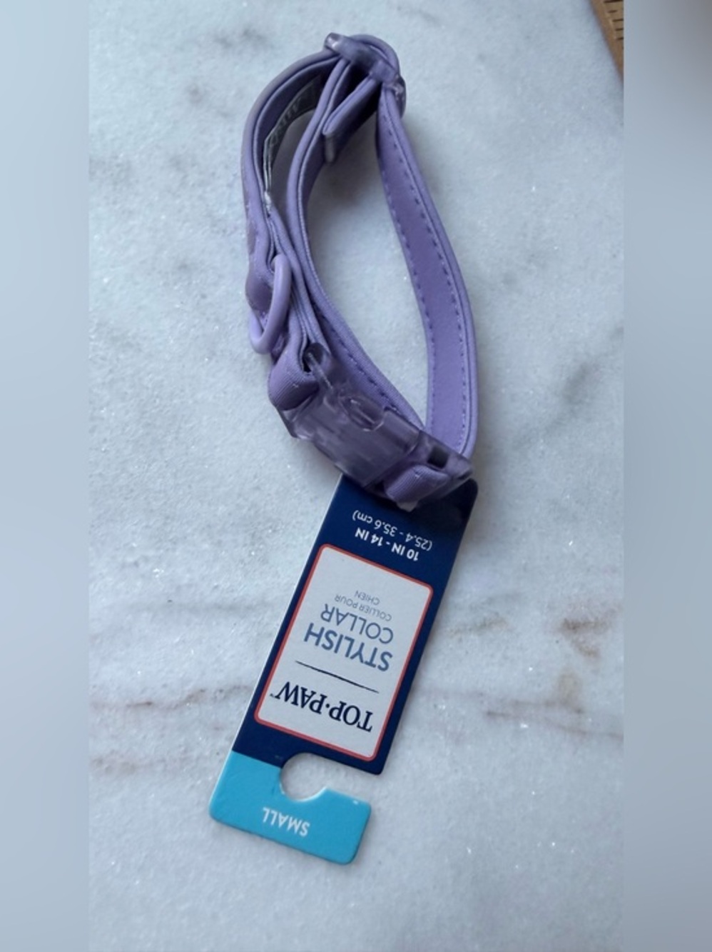 Top Paw Lavender Small Dog Collar - Chic Lavender Shade